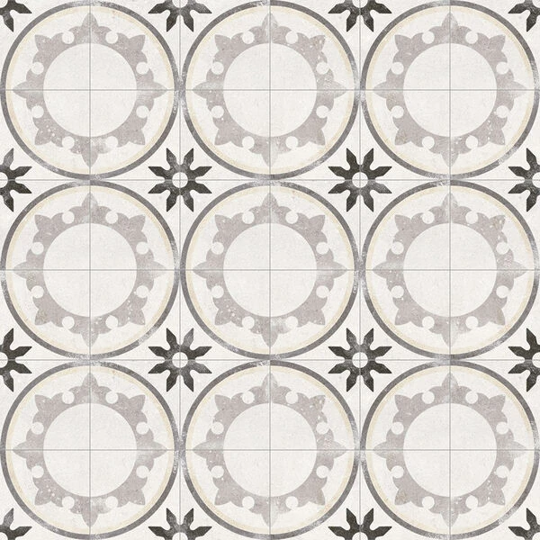 Carrelage Style Carreau Ancien 20x20 Cm Fiyi Blanco - 1m² – Image 3