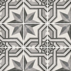 Carrelage Style Ciment 20x20 Cm ART NOUVEAU CINEMA GREY 24414 - 1m²