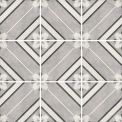 Carrelage Style Ciment 20x20 Cm ART NOUVEAU INSPIRE GREY 24415 - 1m²