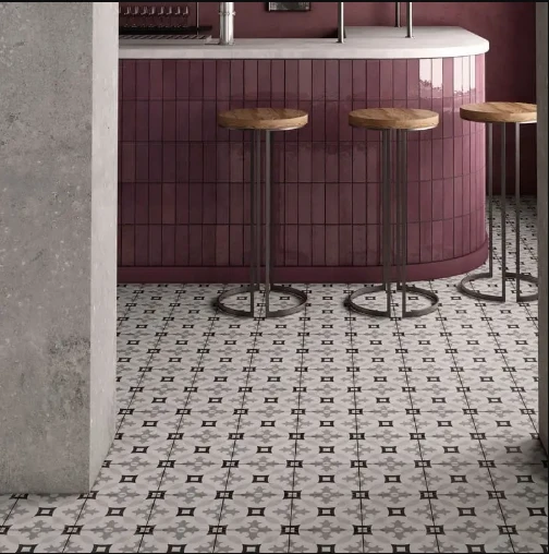 Carrelage Style Ciment 20x20 Cm ART NOUVEAU KARLSPLATZ GREY 24417 - 1m² – Image 3