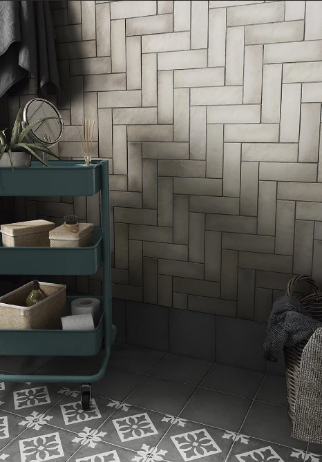 Carrelage Style Ciment 20x20 Cm ART NOUVEAU PADUA BLACK 24416 - 1m² – Image 6