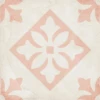 Carrelage Style Ciment Décor Rose 20x20 Cm ART NOUVEAU PADUA PINK 24407 - 1m²