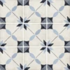 Carrelage Style Ciment étoile Bleue 20x20 Cm ART NOUVEAU ARCADE BLUE 24411 - 1m²