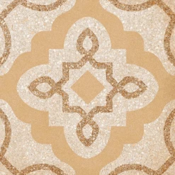 Carrelage Style Pop/Seventies Inspiration Art Déco 20x20 Cm Tercello Beige- 1m²