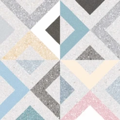 Carrelage Style Scandinave Géométrique Coloré BRENTA MULTICOLOR 20x20 - 1m²