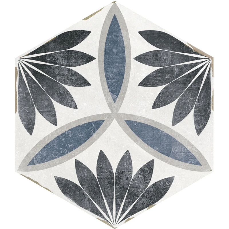 Carrelage Tomette 14x16 Cm CAMBRIDGE DECOR NORA - 0.50 M²