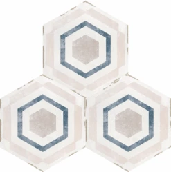 Carrelage Tomette 14x16 Cm CAMBRIDGE DECOR THARROS - 0.50 M²