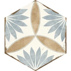 Carrelage Tomette 21x25 Cm BENGALINE MIRANDA - 0.80 M²