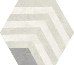 Carrelage Tomette Décoré CERMAK CORNER 19.8X22.8 - 0.84 M²