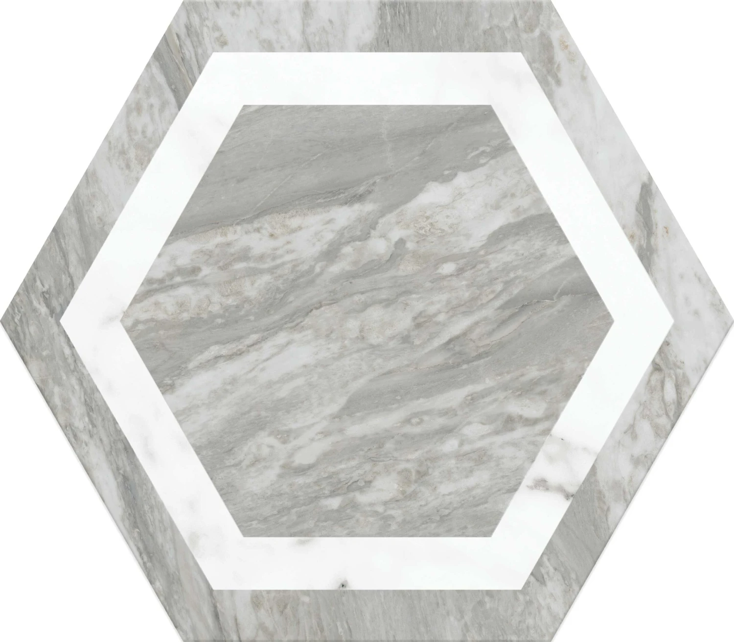 Carrelage Tomette Décorée BARLIO DECO 28.5X33 - 1 M²