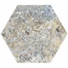 Carrelage Tomette Décors Vieillis CARPET VESTIGE NATURAL HEXAGON 25x29 Cm - R9 - 0.935m²