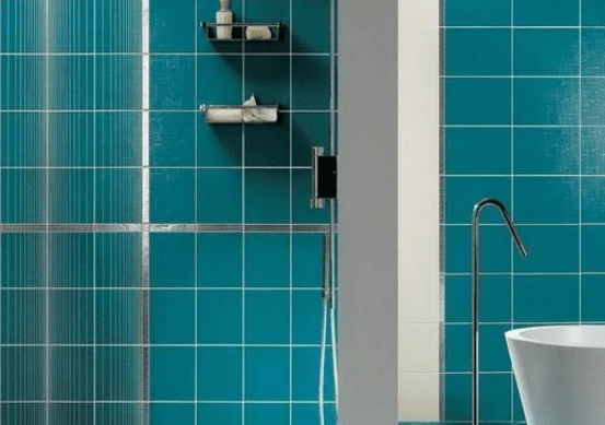 Carrelage Uni 20x20 Cm Bleu Paon Brillant SILICIO - 1.4m² – Image 2