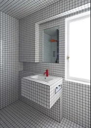 Carrelage Uni 5x5 Cm Cotone Matt - 1 Unité – Image 4