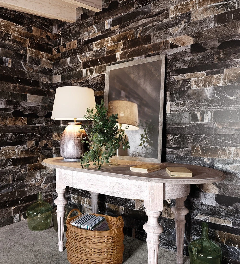 Faience Aspect Brique De Parement BALGO NEGRO 10X60 - 0.56 M² – Image 2