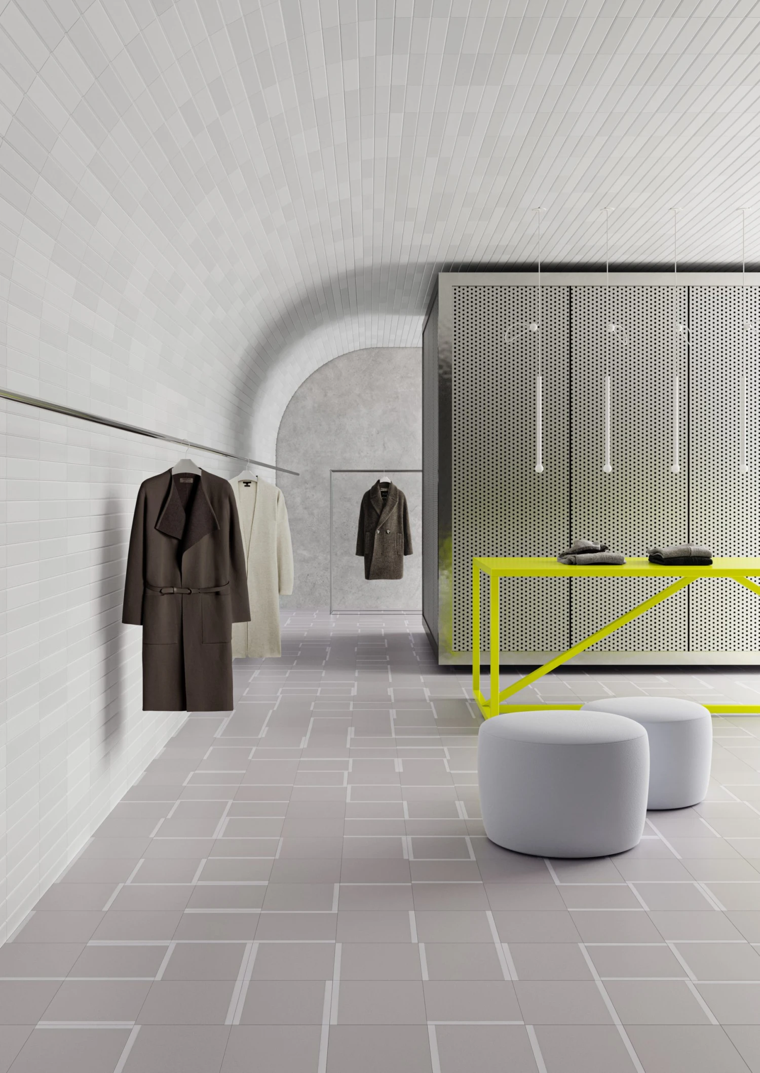 Faience Colorée Et Unie THIN GRIGIO CHIARO MATT - 5x25 - 0,5 M² – Image 2