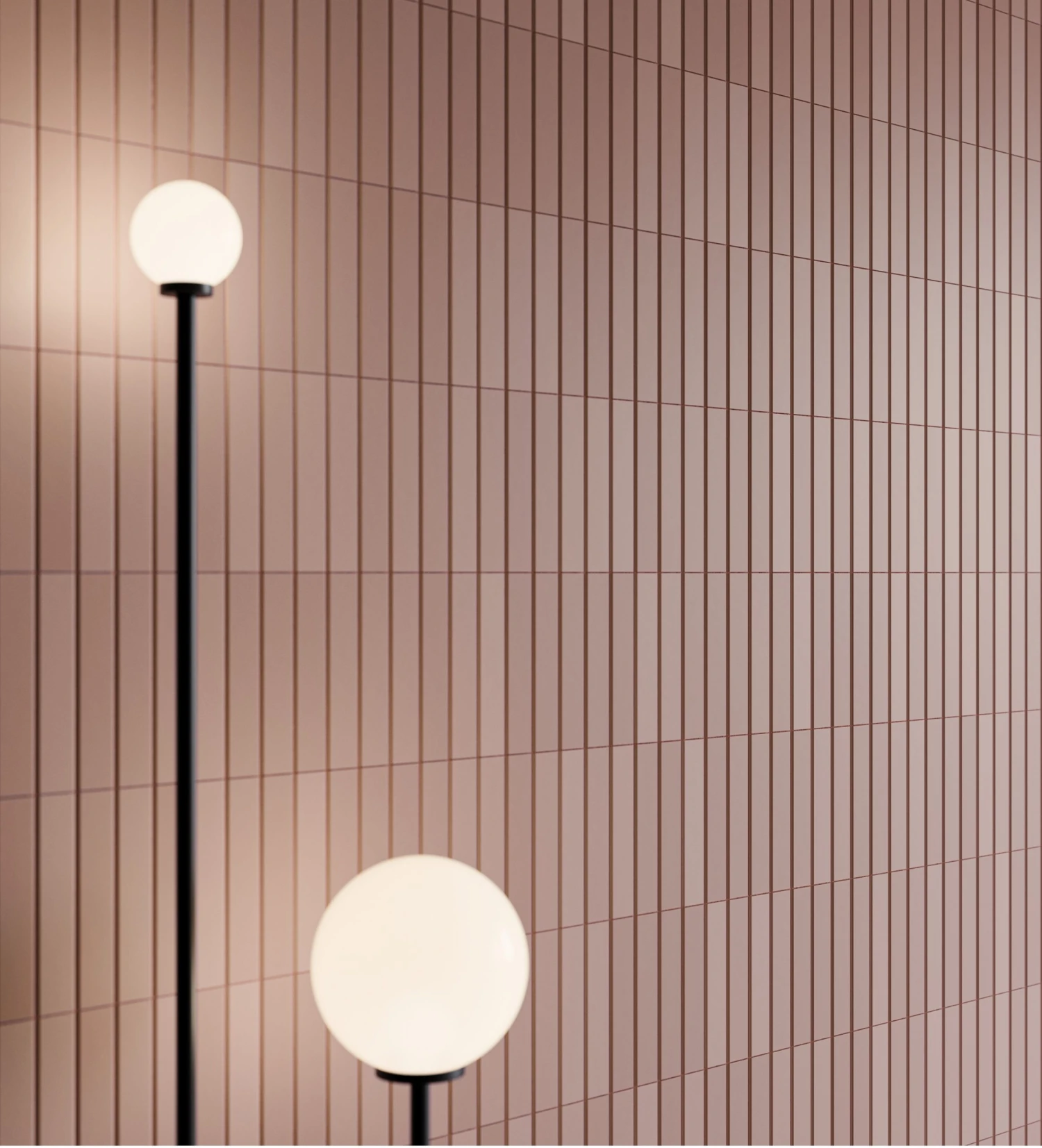 Faience Colorée Et Unie THIN ROSA MATT - 5x25 - 0,5 M² – Image 2