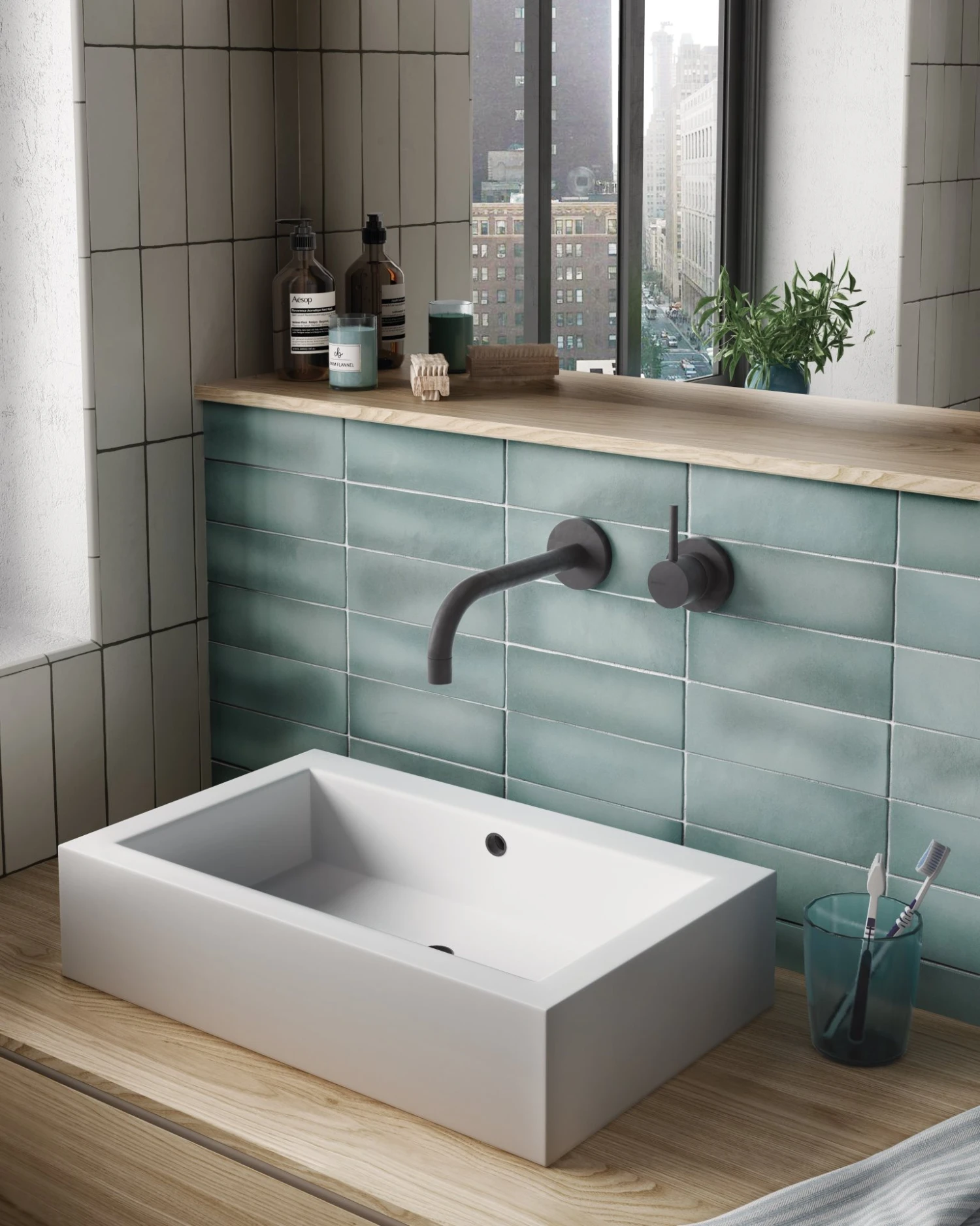 Faience Dénuancée Bleu Clair 6.5x20 Cm MAGMA AQUAMARINA 24966 - 0.5m² – Image 2