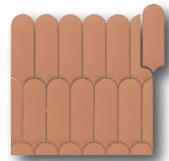 Faience écaille Crayon Argile Mate FORLI CLAY 7,2X19,5 - 0,48m²