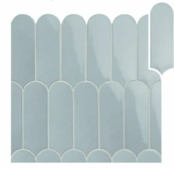 Faience écaille Crayon Brillant FORLI MIX ACQUA 7,2X19,5 - 0,48m²