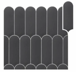 Faience écaille Crayon Crayon Mate FORLI DARK 7,2X19,5 - 0,48m²