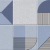 Faïence Géométrique Bleu Marine 23x33.5 Cm NAGO INDIGO- 1m²