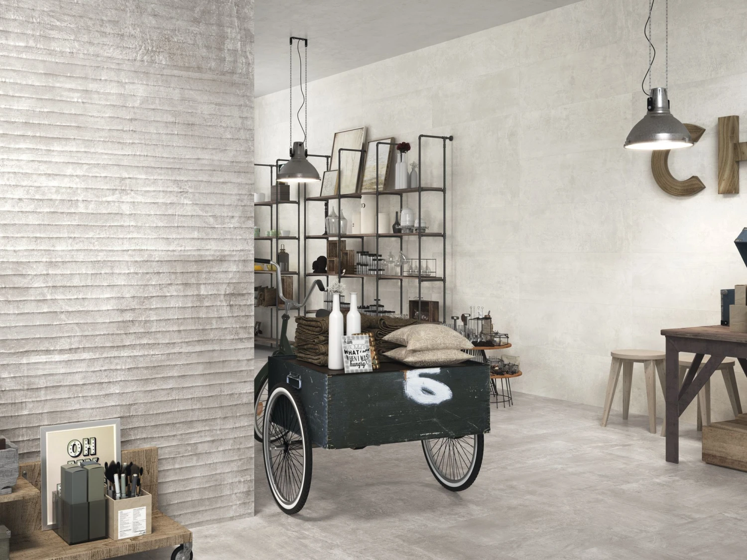 Faïence Grand Format TESLA URBAN GREY - 40X120 - 1,44 M² – Image 3