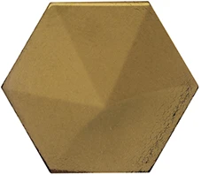 Faience Hexagonale à Relief MAFINGA OBERLAND METALLIC 12,4X10,7 Cm - 0,36 M²