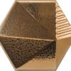 Faïence Hexagonale Décorée à Relief MAFINGA UMBRELLA METALLIC 12,4X10,7 Cm - 0,36 M²
