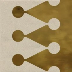 Faïence Murale Beige Et Dorée BERTHIER BEIGE  OR 20X20- Unité