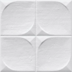 Faience Murale Brillante Blanche SINDHI 13x13cm - 0.676 M²