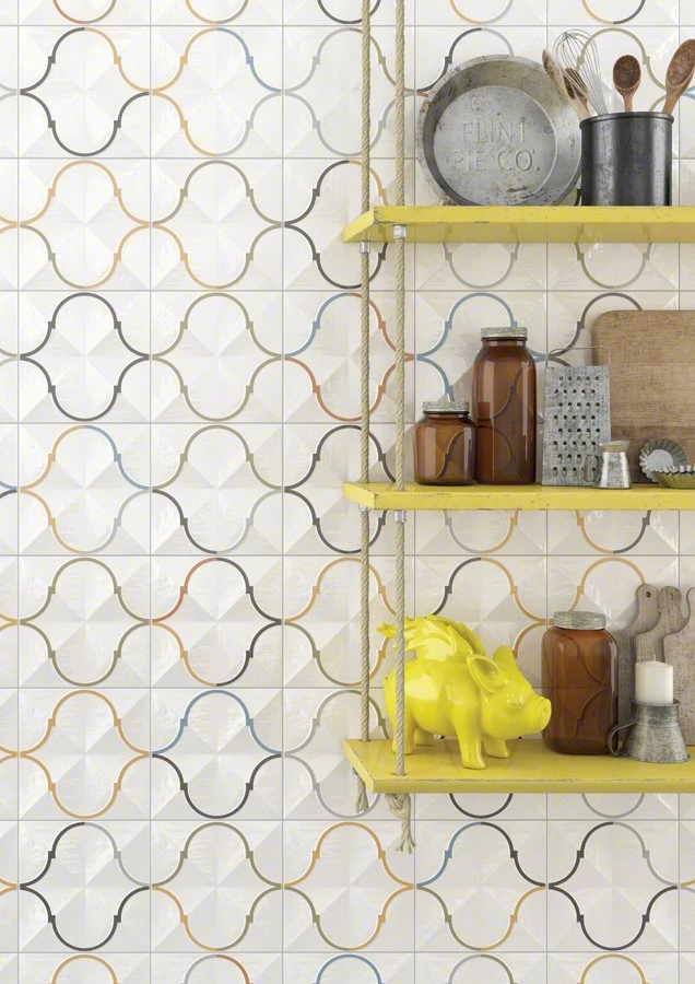 Faience Murale Brillante Multicolore OROMO 20x20cm - 1 M² – Image 2