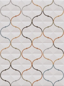 Faience Murale Brillante Multicolore OROMO 20x20cm - 1 M²