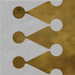 Faïence Murale Noir Et Dorée BERHIER HUMO OR 20X20- Unité