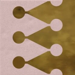 Faïence Murale Rosée Et Dorée BERTHIER CORAL OR 20X20- Unité