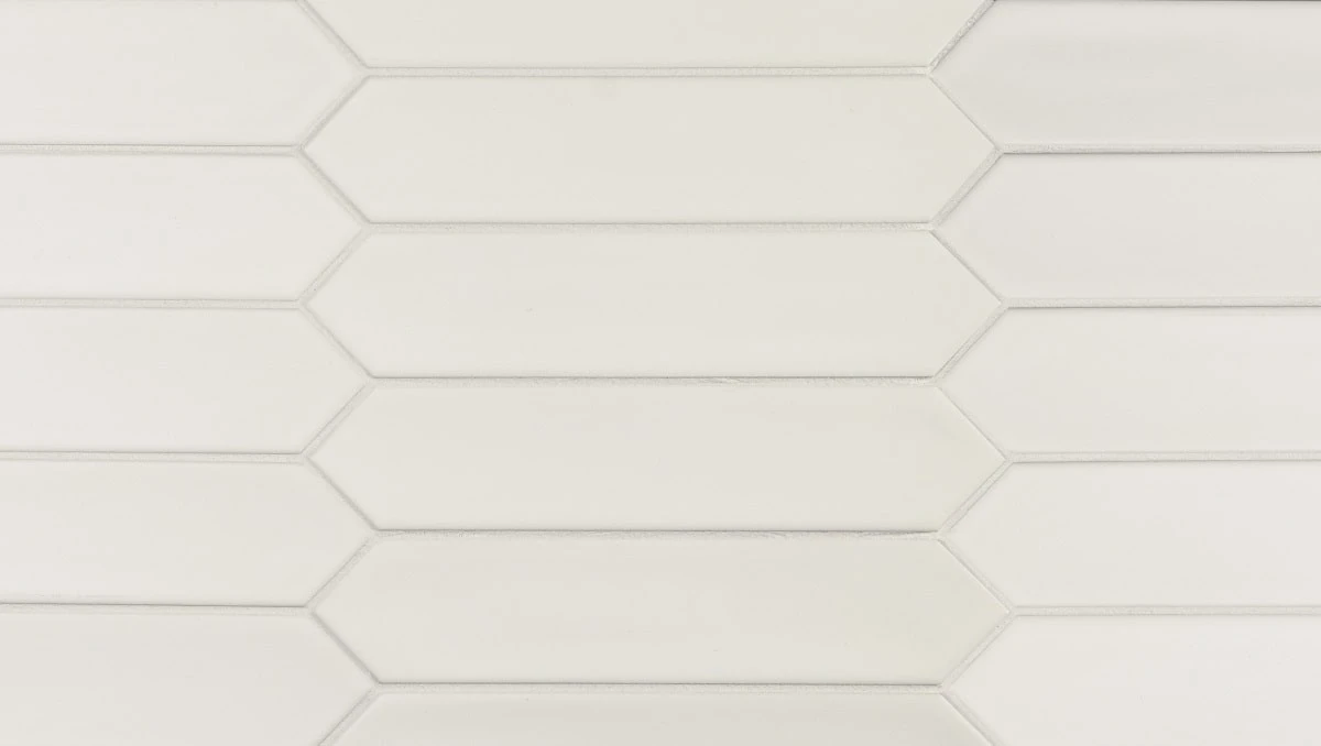 Faïence navette mate LOMA WHITE 5X25 - 0,50 M²