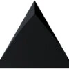 Faience Triangle à Relief MAFINGA TIROL BLACK MATT 10,8X12,4 Cm - 0,13 M²