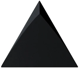 Faience Triangle à Relief MAFINGA TIROL BLACK MATT 10,8X12,4 Cm - 0,13 M²