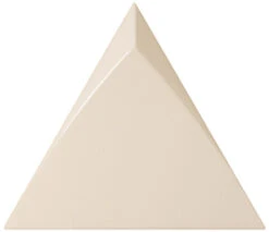 Faience Triangle à Relief MAFINGA TIROL CREAM 10,8X12,4 Cm - 0,13 M²