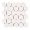 Mini Tomette Hexagonale Blanche Mat En Grès Cérame 27x28 Cm HEXAGONO BLANCO - Unité