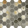 Mosaique Mini Tomette Hexagonale Beige Nuancé 33x29.8 Cm SIXTIES TAUPE - 1m²