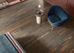 Plinthe Aspect Bois Moderne ANDRIA BRUN Grand Format - 6,5X120- 8 Unités