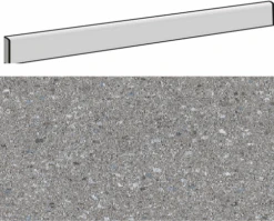 Plinthe Aspect Terrazzo JACEE GRIS 9,4X80- 1 Unité