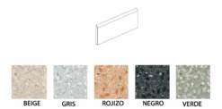 Plinthe Aspect Terrazzo NINOV RECTIFIE MONA PULIDO 9'4X79'3 - 15 Unités