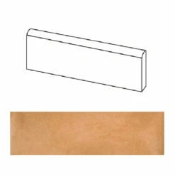 Plinthe Beige Orangé Mat 9.4x60cm LAVERTON NATURAL - 1.20ml