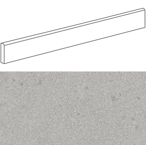Plinthe Imitation Terrazzo 9,4x120 Cm GALBE CENIZA - 1 unité