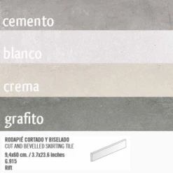 Plinthe Intérieur Vieillie RIFT 9.4x60 Cm - 10.20mL