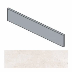 Plinthe Ivoire Effet Ciment 9.4x60 Cm TORTONA BONE - 10.20mL