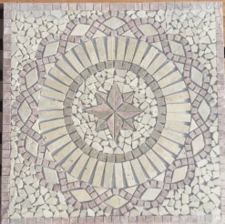 Rosace Travertin Beige / Travertin Noce / Travertin Rouge 90x90 Cm - NRD4